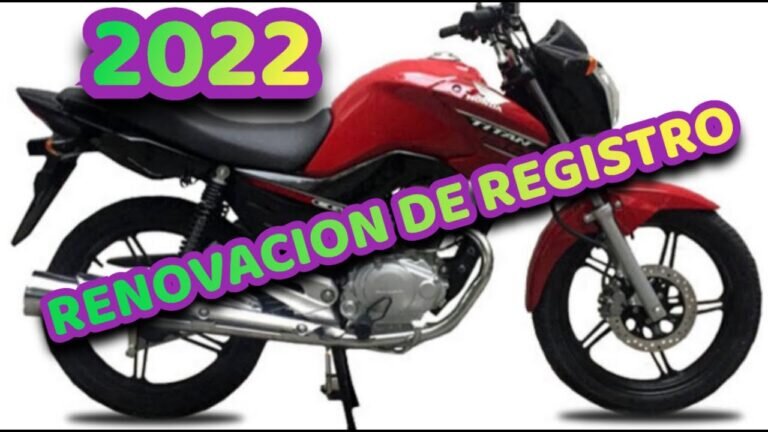 Mi odisea con el registro de mi primera moto