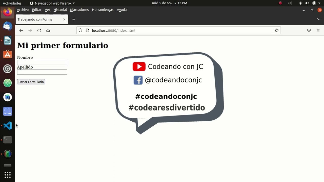 Recuerdo mi primer formulario: una lección improvisada
