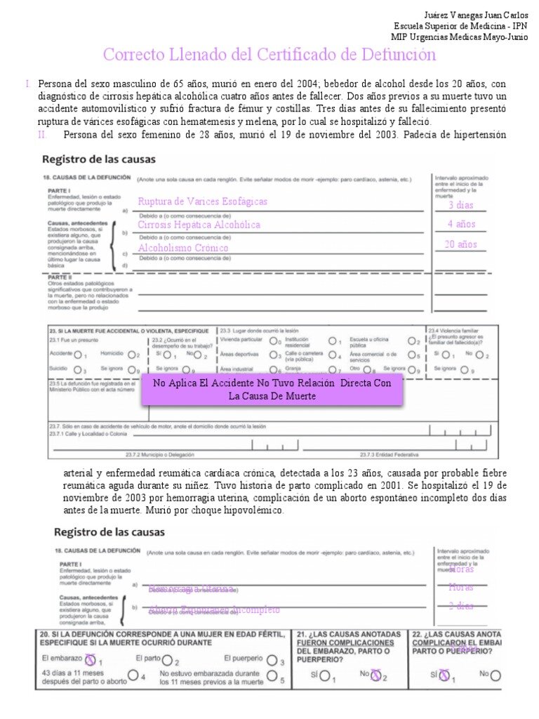 Gu a Para Tr mites De Certificados De Defunci n